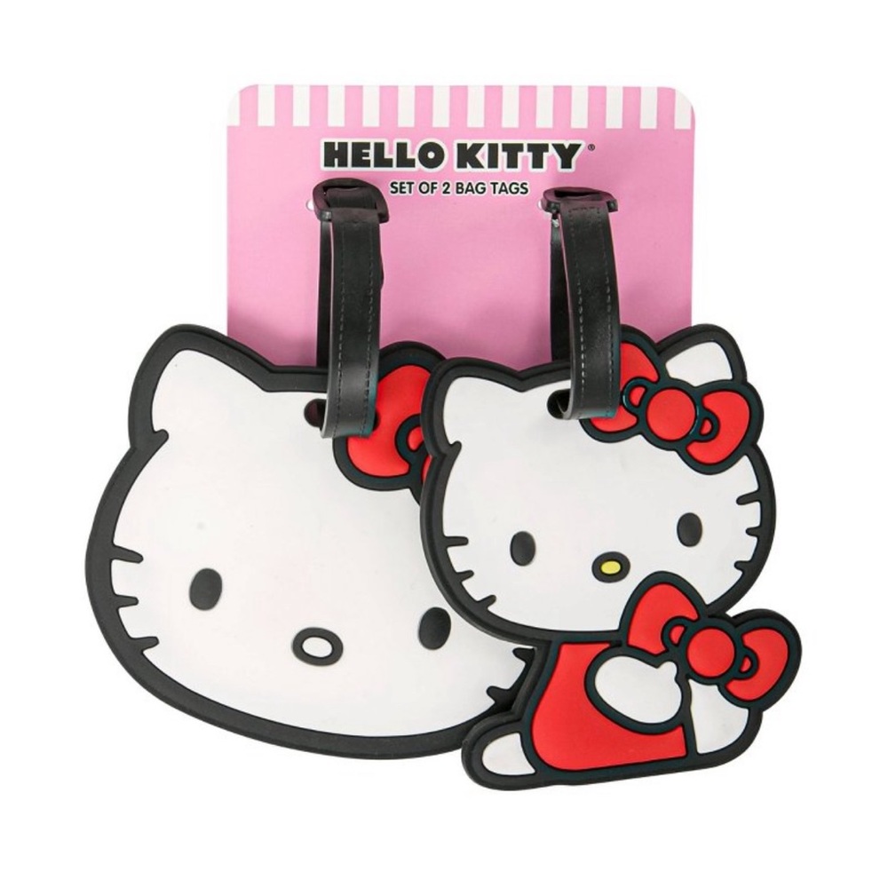 ‼️SOLD‼️NWT Sanrio Hello Kitty Rubber Luggage Tag Set